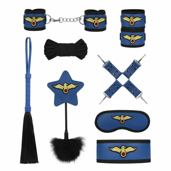 Easytoys Pilot’s Passion набор бондажных фиксаторов из 11 предметов – чёрный
