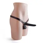 Divkāršs dildo strap-on josta – Melna — Foto 4