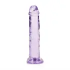 Taisns reālistisks dildo ar piesūcekni – 15.5 cm (6.1″) – Violets Foto 6