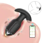 Bliss APP Vibrating Anal Plug – 10 cm – Black — Photo 6