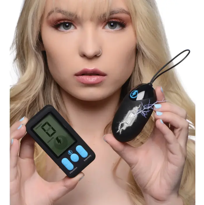 E-Stim Pro vibrējoša ola – ar tālvadības pulti Foto 3