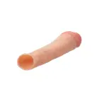 Силиконовая насадка-удлинитель для члена – 20.25 cm – телесный — Фото 4