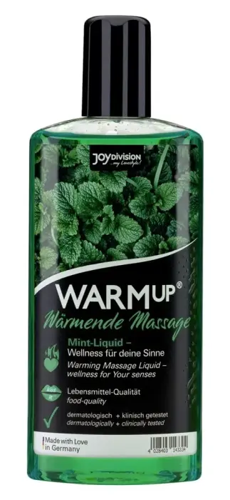 Joydivision WARMup šildantis mėtų masažo skystis – 150 ml