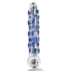TOYJOY GLASS WORXX Diamond Dazzler dildo – 18 cm (7″) – Caurspīdīgs — Foto 7