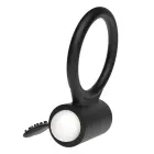 Power Clit Silicone Cockring – Black — Photo 6