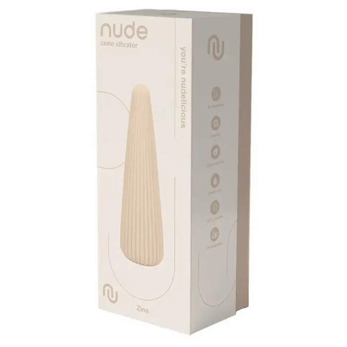 NUDE Zina – cone vibrator travel size – compact waterproof – 13.5 cm