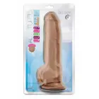 Blush Au Naturel Big Boy Kahekihiline dildo iminappiga – 25,4 cm, mocha — Foto 1