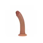 Vive REA216 – curved dual density silicone dildo with suction cup – tan – 18.5 cm — Photo 1
