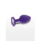 Бриллиантовый драгоценный камень для ягодиц анальная пробка – 9 cm (3.5″) – Фиолетовая — Фото 1