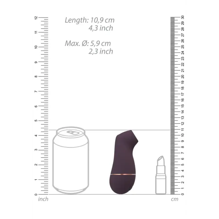 Kissable sūkšanas vibrators – violets Foto 10