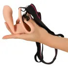 Silikoninis strap-on dildo prailginimas – 16 cm (6.3″) – Juodas — Nuotrauka 5