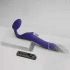 Vibruojantis strap-on M – 15.2 cm (6″) – violetinis — Nuotrauka 10