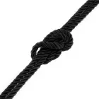 Rebellion Reign Silky Bondage Rope – верёвка для бондажа – полиэстер – чёрный – 10 м — Фото 7