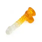 Kiotos Cox värviline dildo – 22.5 cm (9″) – läbipaistev/kollane — Foto 6