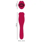Oral Fun vibraator liikuvate huulte ja vibreeriva keelega – 22.2 cm (8.7″) – roosa — Foto 15
