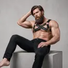 Fetish Submissive Attitude Bulldog Chest Harness – Black – One Size — Photo 7