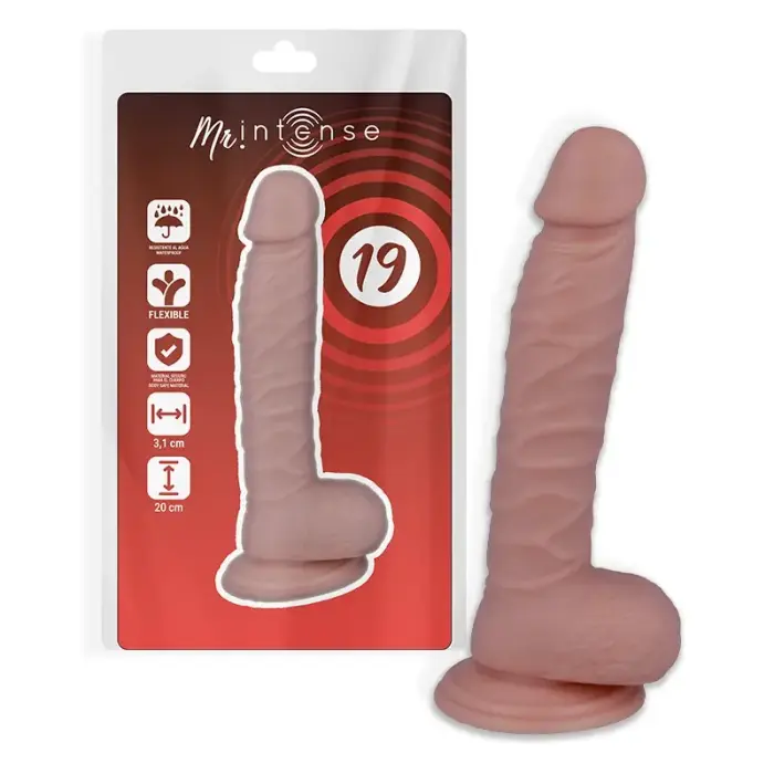 Mr Intense 19 realistlik dildo iminapaga – 20 cm (8″) – nahavärv