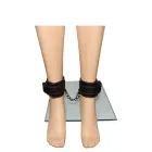 Bondage Fetish Pleasure Ankle Cuffs – мягкие наручники на лодыжки из искусственной кожи с D-кольцами — Фото 8