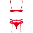 Obsessive Heartina apakšveļas komplekts – sarkans – L/XL — Foto 4