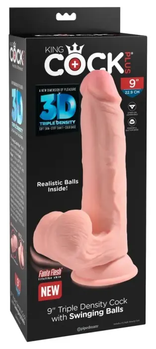 Pipedream Triple Density Realistic Dildo with Suction Cup – 26 cm (10.2″) – Skin