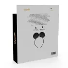Coquette Chic Desire vegan leather mouse ears headband – black — Photo 6