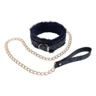 Sportsheets Cougar Blue Collar & Leash Set with Faux Fur Lining, Adjustable — Foto 3
