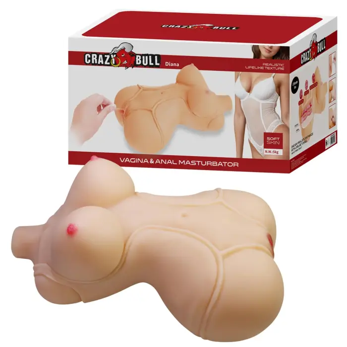 Crazy Bull Diana tupe- ja anaalmasturbaator