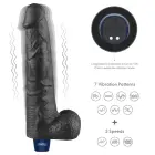 REAL SOFTEE Rechargeable Vibrating Dildo – 26.5 cm (10.5″) – Black — Photo 3