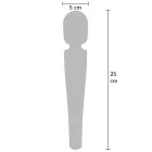 CARESSE Компактный wand вибратор – 25 cm (9.8″) – черный — Фото 2