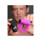 Silicone Cockring and Bullet with Remote Control – Purple — Photo 2
