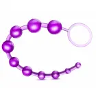 Blush Novelties B Yours Basic Beads elastīga anālo bumbiņu ķēde – 32.3 cm (12.7″) – Violets — Foto 1