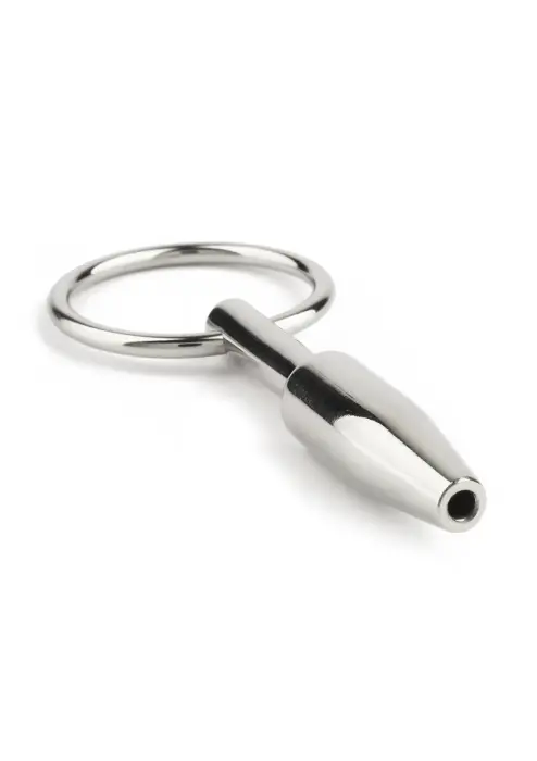 Mini Fucker atviras šlaplės kaištis – 8 mm – sidabrinis
