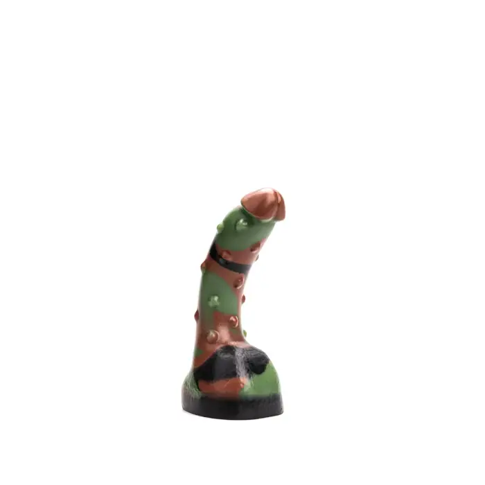 Kiotos Revolt Green Army 18 Small – silikona dildo – 15 cm