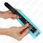 KINK Premium запираемые фиксаторы для запястий – чёрные/синие – 21-28 cm — Фото 2