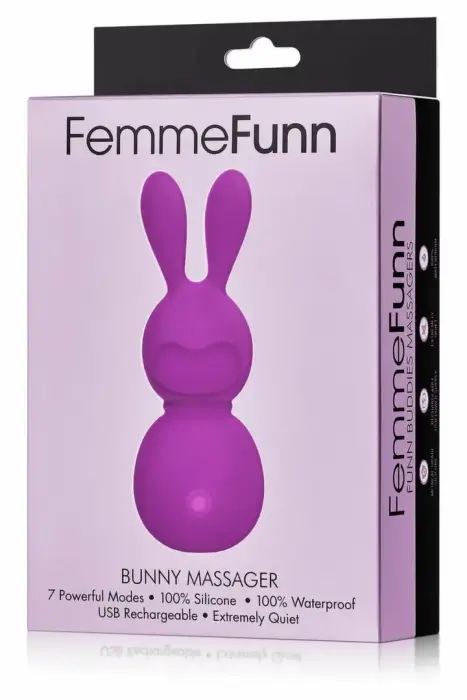 FemmeFunn Bunny Massager кролик-вибратор – 12.2 см (4.8″) – фиолетовый