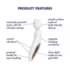 Satisfyer Wand-erland XXL wand вибратор – 30 cm (11.8″) – белый/розовое золото — Фото 3