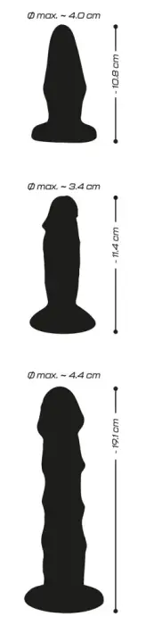 Crystal anālā treniņu komplekts – 3 daļu – Rozā Foto 8