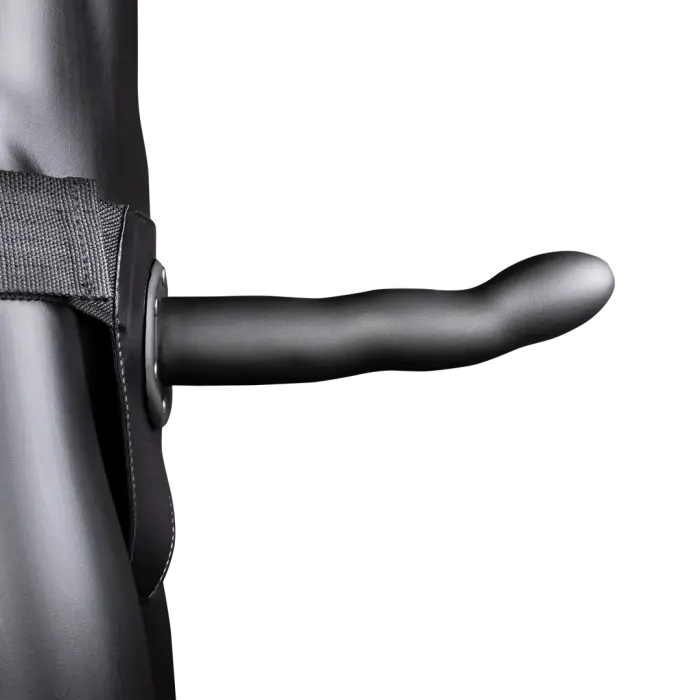 Izliekts dobs strap-on – metāliskais (gunmetal) Foto 3