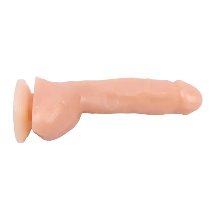 Realistic Dildo with Balls and Suction Cup – 25 cm (10″) – Skin Photo