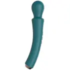 Izliekts uzlādējams wand masāžas vibrators – zaļš — Foto 5