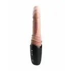 KING COCK PLUS Thrusting Pro – kuumutav tõukav silikoonseade – hele – 12,7 cm – USB-C — Foto 5