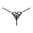 Do Not Disturb mežģīņu stringi – melni – One Size — Foto 3