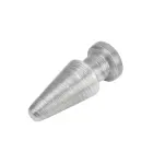 Silver Bump Canaan Analinis Kištukas – 20 cm (8″) – Sidabro Efektas — Nuotrauka 2