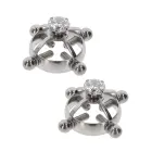 TABOOM Divine Cross Nipple Clamps – Silver — Photo 2