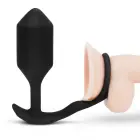 b-Vibe Snug & Tug XL Vibrating Silicone Ring & Weighted Plug Set – XL — Photo 3