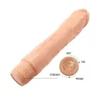 BAILE Barbara reālistisks vibrators – 24 cm (9.5″) – miesas krāsa Foto 5
