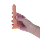 Addiction Tino sirge silikoonist dildo PowerBulletiga – 13 cm (5″) – must — Foto 4