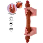 ToyJoy Get Real divslāņu dildo ar priekšādiņu – 46 cm (18″) – miesas krāsa — Foto 8