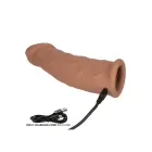 Вибрирующая насадка на член 17.25 cm (7″) – карамельная — Фото 4