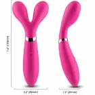 ARMONY Y-WAND Massager & Vibrator Double Head – 19 cm (7.5″) – Pink — Photo 1